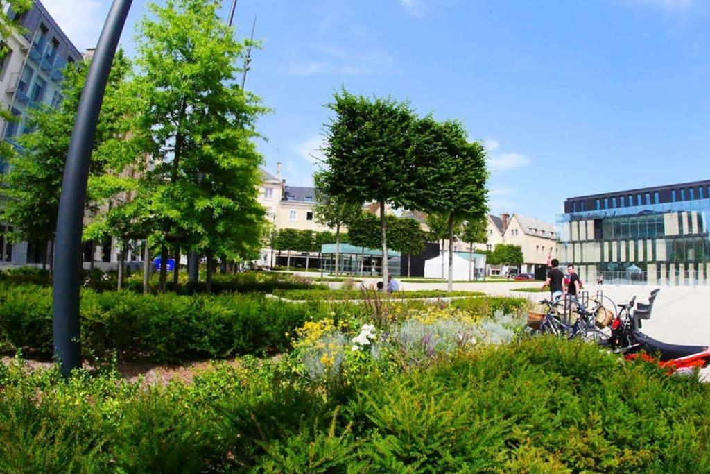 Chartres Coeur de Ville, beau 2 pièces chaleureux et lumineux,Parking et Wifi ! Esterno foto